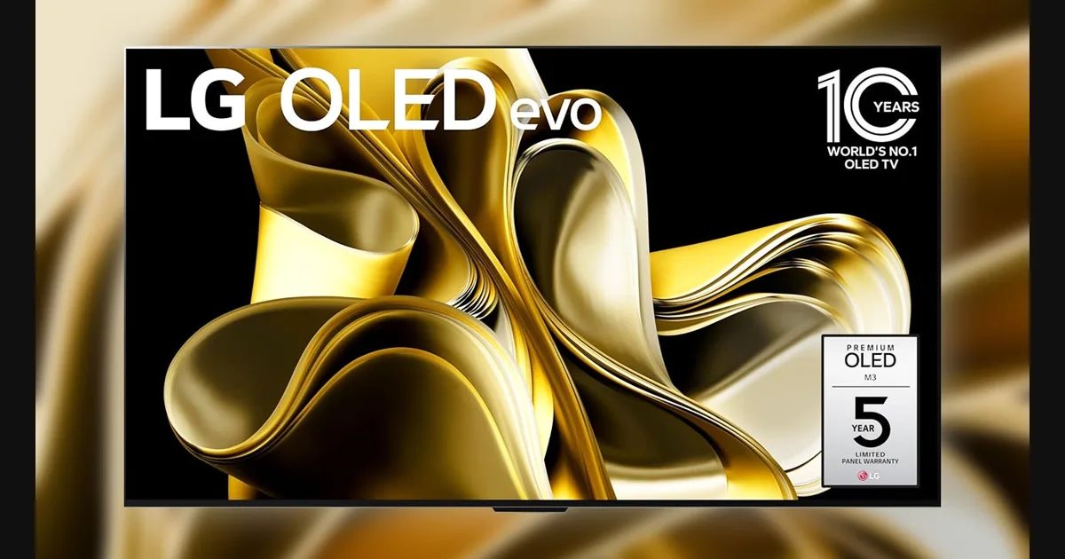 Тонкий OLED-телевизор серии Gallery на стене без лишних проводов